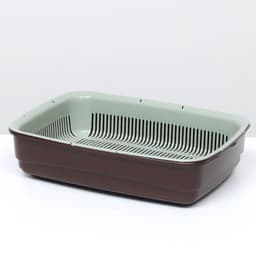 Лоток большой с сеткой Atlantis «Стандарт», 42×31×10 см, шоколад