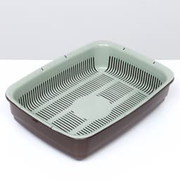 Лоток большой с сеткой Atlantis «Стандарт», 42×31×10 см, шоколад