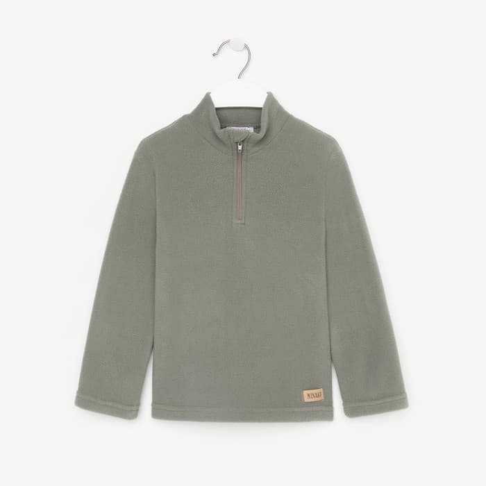 Толстовка детская флисовая MINAKU, цвет оливковый, размер 116 см