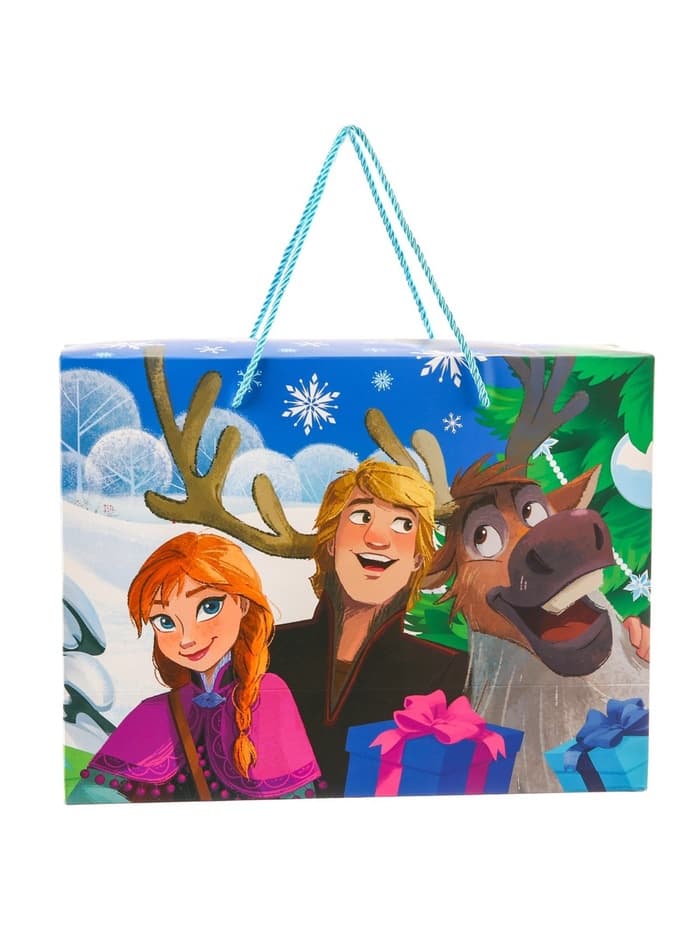 Пакет подарочный-коробка «С Новым годом!» 15×40×30 см, Холодное Сердце