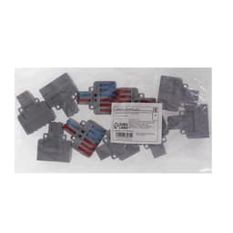 Клемма электрическая проходная, 32 А, 0.08-4 мм2, фаза/ноль, 2 ввод 6 вывод, набор 10 шт.