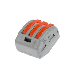 Строительно-монтажная клемма СК-329, 32 А, 0.08–2.5 мм², 3 отверстия с рычажком, набор 10 шт.