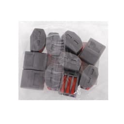 Строительно-монтажная клемма СК-329, 32 А, 0.08–2.5 мм², 3 отверстия с рычажком, набор 10 шт.