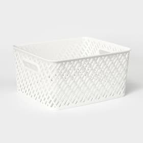 Корзина для хранения «Плетёнка», 35×29×17.5 см, белая