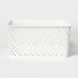Корзина для хранения «Плетёнка», 35×29×17.5 см, белая