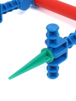 Хоккейный набор 3 в 1, 2 клюшки, 2 мяча, шайба, 4 ворота