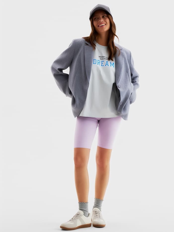 Велосипедки женские MINAKU, лавандовые, размер 42