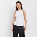 Майка женская MINAKU: Basic line, белая, размер 46