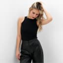 Майка женская MINAKU: Basic line, размер 46, чёрная