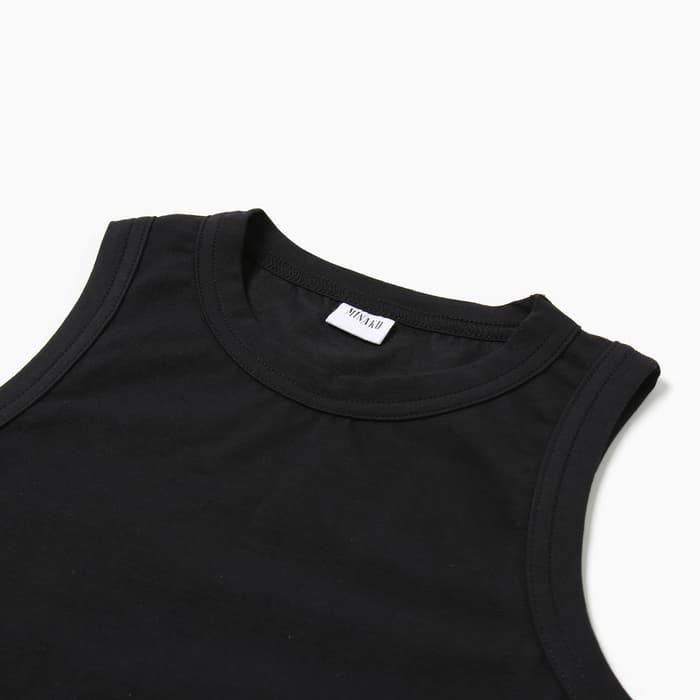 Майка женская MINAKU: Basic line, размер 46, чёрная