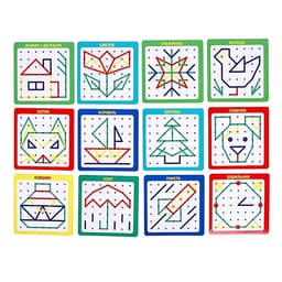 Геоборд с карточками Лесная мастерская, 23×23 см