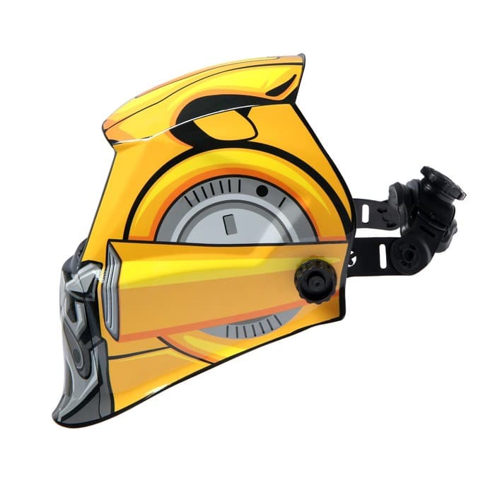 Маска сварщика ТУНДРА РОБОТ Ф1, хамелеон, 90×35 мм, DIN 11, 1/1/1/2, Li п/п, MPP