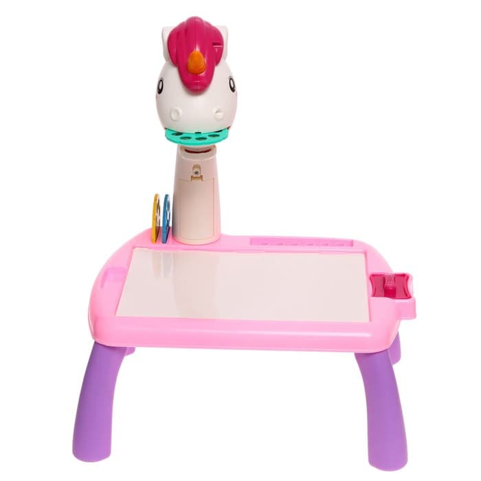 Проектор-столик ZABIAKA «Единорог», световые и звуковые эффекты, розовый