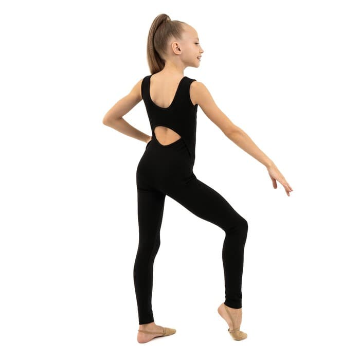 Комбинезон для гимнастики и танцев Grace Dance, р. 32, цвет чёрный