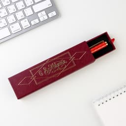 Ручка шариковая, синяя паста, 1.0 мм, в футляре, металл «С 8 Марта»