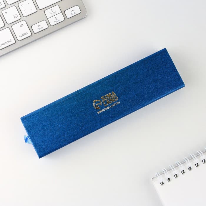 Ручка шариковая, в футляре «23 февраля», металл,1.0 мм, синяя паста