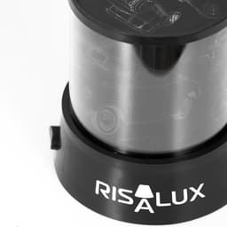 Ночник - проектор RISALUX «Ретротехника», светодиодный, от USB/батареек, чёрный, 10.8×10.8×11.5 см