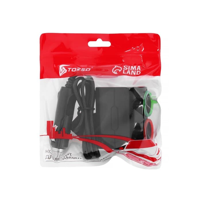 Разветвитель прикуривателя TORSO, 12-24 В, провод 50 см