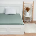 Простыня на резинке 1.5-спальная «Этель», 160×200+25 см, поплин, зелёная