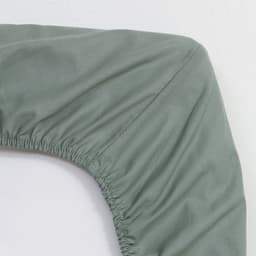 Простыня на резинке 1.5-спальная «Этель», 160×200+25 см, поплин, зелёная