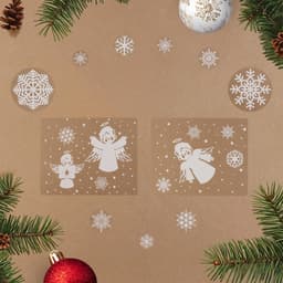 Наклейки на окна «Новогодние»