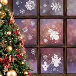 Наклейки на окна «Новогодние»