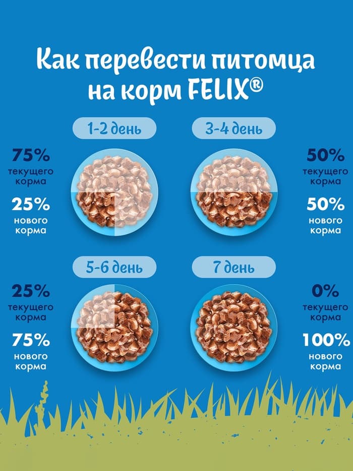 Влажный корм Felix Природа вкуса для кошек, лосось, 75 г