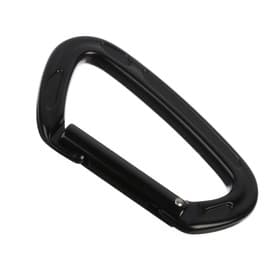 Карабин с защёлкой «Мастер К», 10×6 см, 22 KN, чёрный