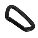 Карабин с защёлкой «Мастер К», 10×6 см, 22 KN, чёрный