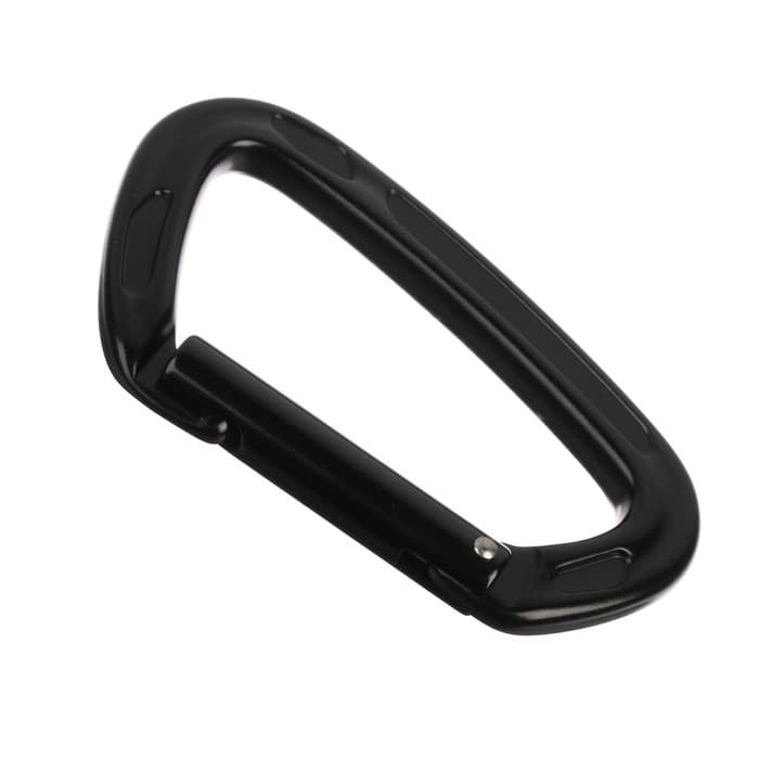 Карабин с защёлкой «Мастер К», 10×6 см, 22 KN, чёрный