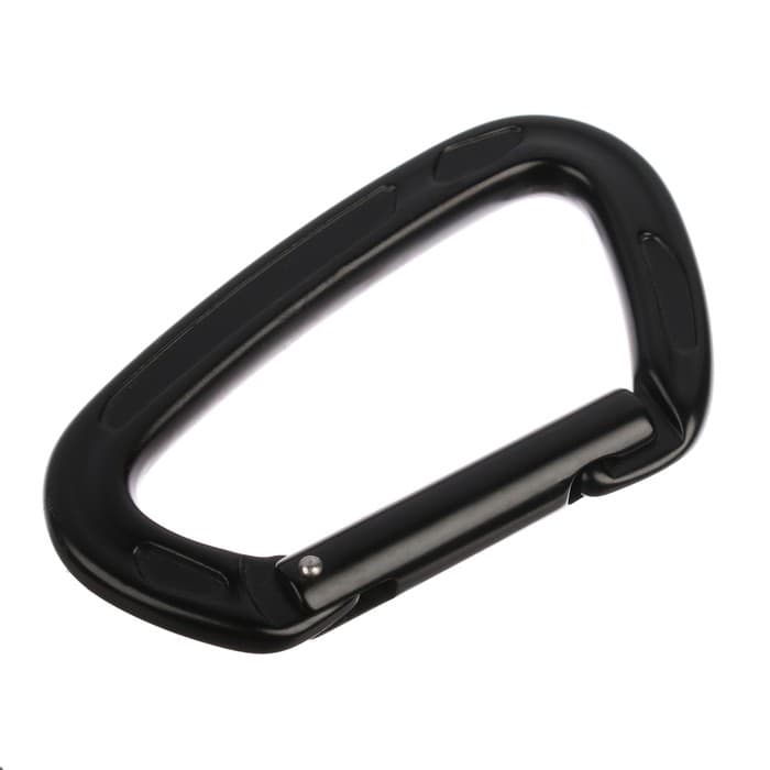 Карабин с защёлкой «Мастер К», 10×6 см, 22 KN, чёрный