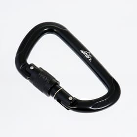 Карабин с муфтой «Мастер К», 11×7 см, 26 KN, чёрный