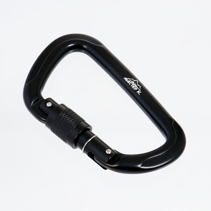 Карабин с муфтой «Мастер К», 11×7 см, 26 KN, чёрный