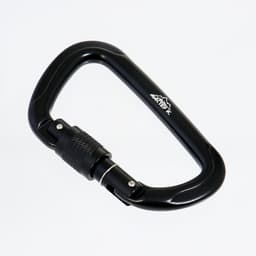 Карабин с муфтой «Мастер К», 11×7 см, 26 KN, чёрный