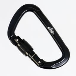 Карабин с муфтой «Мастер К», 11×7 см, 26 KN, чёрный