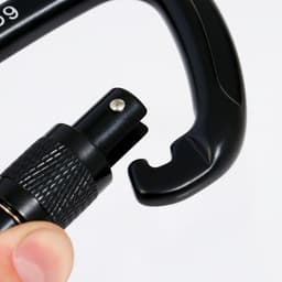 Карабин с муфтой «Мастер К», 11×7 см, 26 KN, чёрный