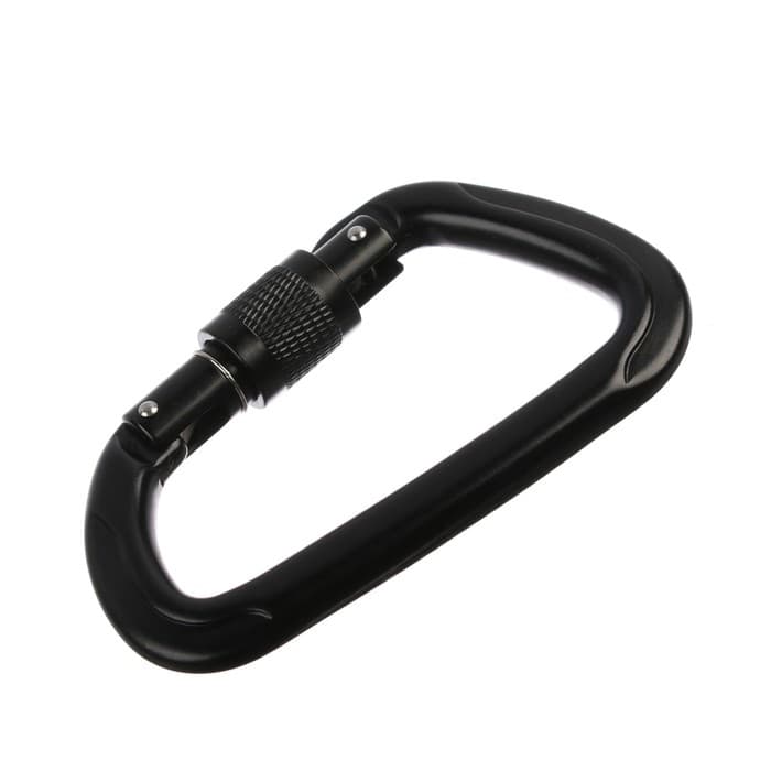 Карабин с муфтой «Мастер К», 11×7 см, 26 KN, чёрный