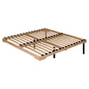 Основание для кровати Sherlock 1.1, с гибкими ламелями, деревянный каркас, на ножках, 1800×2000 мм, цвет бежевый