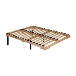 Основание для кровати Sherlock 3.1, с гибкими ламелями, деревянный каркас, на ножках, 1400×2000 мм, цвет бежевый