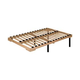 Основание для кровати Sherlock 4.1, с гибкими ламелями, деревянный каркас, на ножках, 1200×2000 мм, цвет бежевый