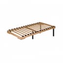 Основание для кровати Sherlock 5.1, с гибкими ламелями, деревянный каркас, на ножках, 900×2000 мм, цвет бежевый