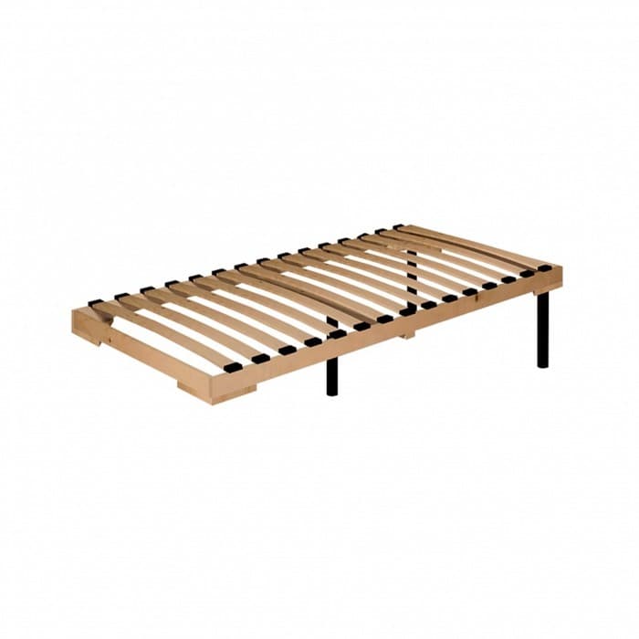 Основание для кровати Sherlock 5.1, с гибкими ламелями, деревянный каркас, на ножках, 900×2000 мм, цвет бежевый