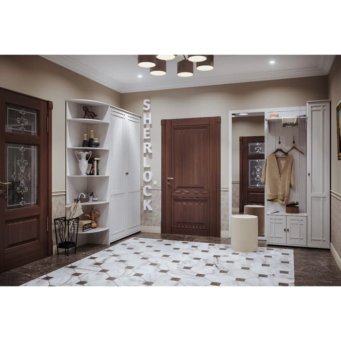 Зеркало навесное Sherlock 75, 599×16×2113 мм, цвет ясень анкор