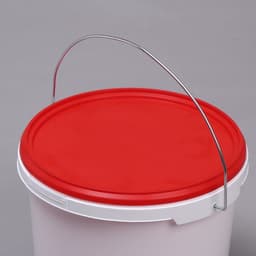 Бак-ведро пищевой, 5.7 л, пластиковый, с крышкой, белый