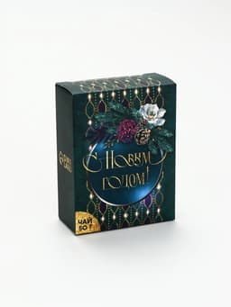 Подарочный набор новогодний «С Новым годом», чай, крем-мед, носки, термос