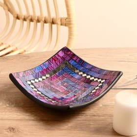 Тарелка декоративная, 20×20×5 см, керамика