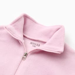 Костюм флисовый детский (толстовка, брюки) MINAKU цвет светло-сиреневый, рост 68-74