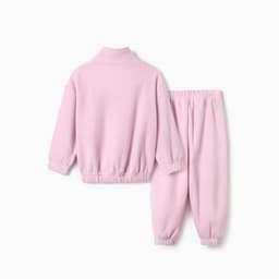 Костюм флисовый детский (толстовка, брюки) MINAKU цвет светло-сиреневый, рост 68-74