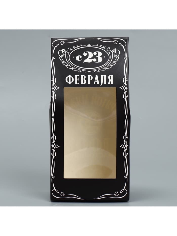 Коробка кондитерская складная, упаковка «23 февраля», 9×19×6 см