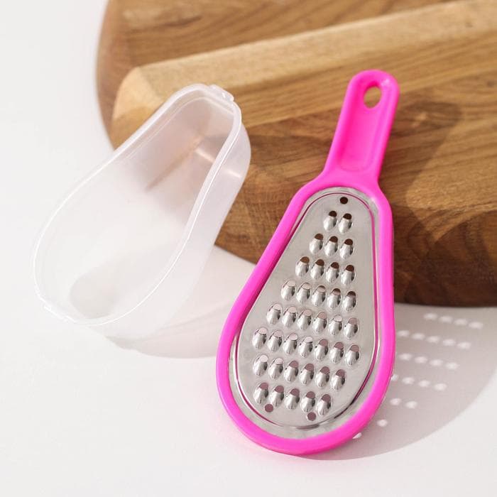 Тёрка с контейнером для детского питания Доляна «Груша», 16 см, МИКС